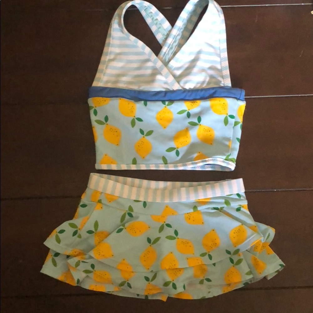 Lemon two piece swim suit